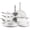 Cream, variant on Gotham Steel Pro 13 Pc Ceramic Pots and Pans Set Non Stick, Ceramic Cookware Set, Induction Ready Pot and Pan Set, Forged Aluminum Construction, Dishwasher Safe, Cream