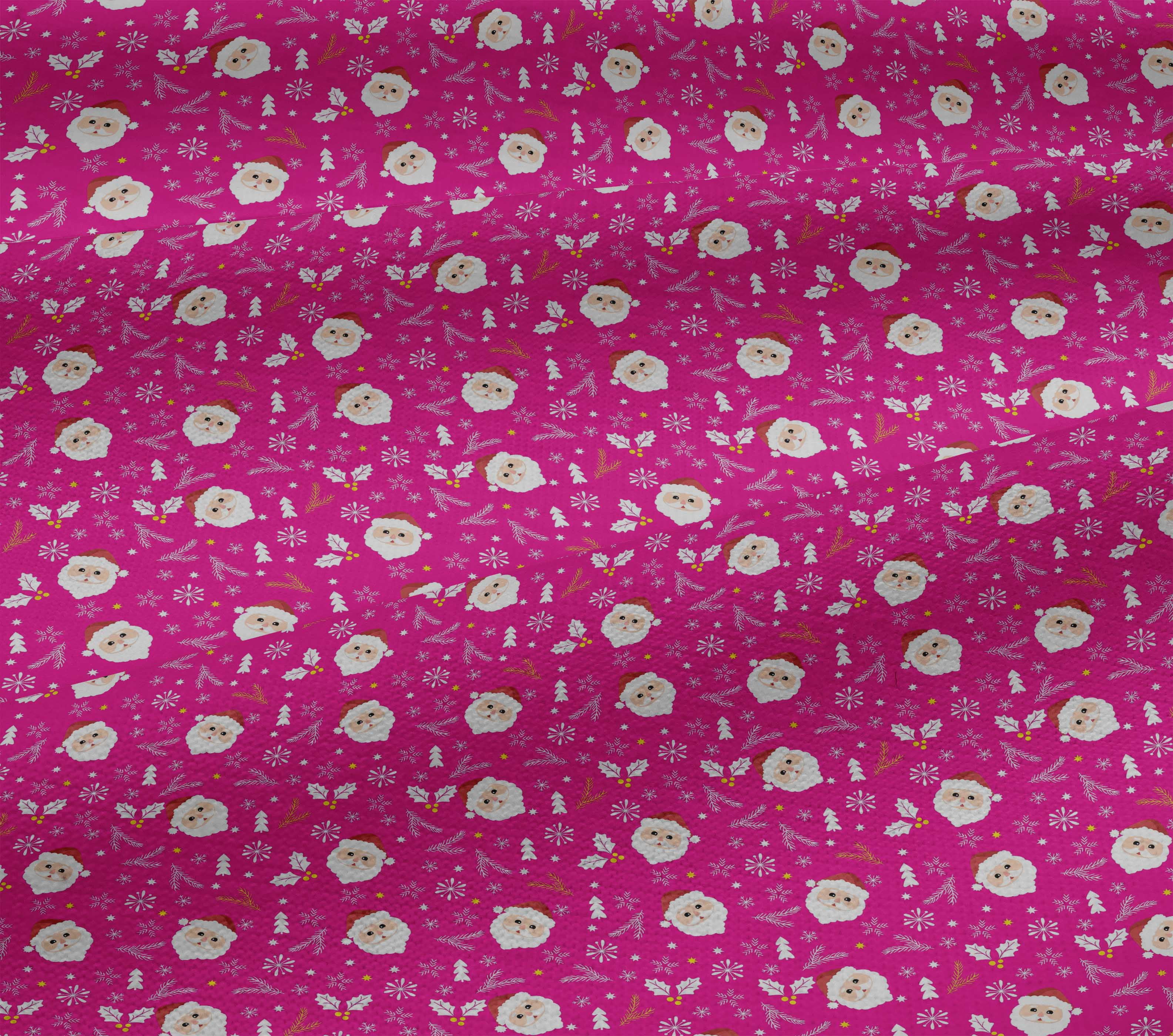 oneOone Cotton Jersey Fuschia Pink Fabric Christmas Sewing Craft Projects Fabric Prints By Yard 58 Inch Wide