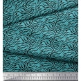 thumbnail image 3 of Soimoi Blue Cotton Duck Fabric Tiger & Giraffe Animal Skin Print Fabric by The Yard 44 Inch Wide, 3 of 3