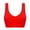 Red, variant on Leesechin Womens Bra Plus Size Brassiere Padded Seamless Sleepwear Yoga Brassiere Wireless Underwear on