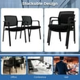 thumbnail image 6 of Costway Conference Chairs Set of 2 Stackable Office Guest Mesh Chairs for Waiting Room, 6 of 10