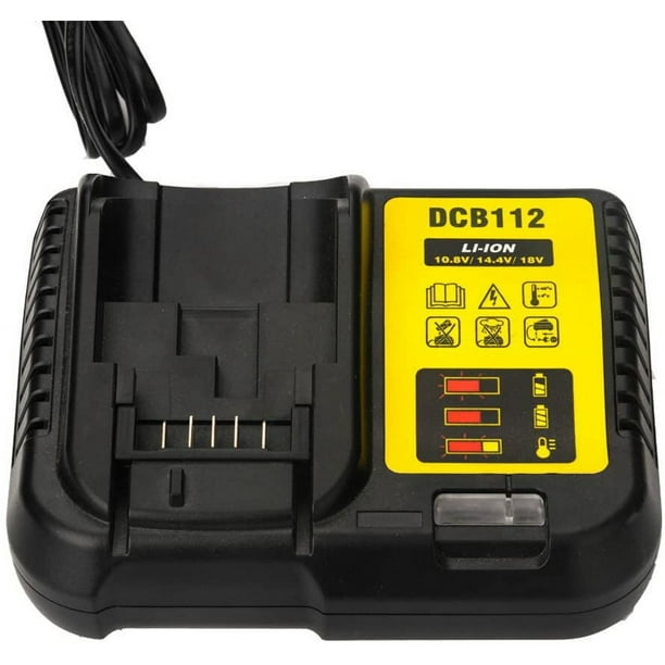 Cargador de batería de iones de litio de repuesto DCB112 para Dewalt, 12 V, 14,4 V, 18V, el mejor precio, envío gratis
