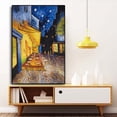 thumbnail image 5 of Pinturas al óleo clásicas, arte de pared, Van Gogh, cafetería, terraza nocturna, carteles en lienzo e impresiones, decoración para sala de estar, dormitorio, regalos, 5 of 5