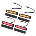 thumbnail image 1 of Luz LED de posición lateral 25952319, luces de señal de giro delanteras y traseras, luces de posición lateral de guardabarros para Hummer H2, lente negra, luz LED roja ámbar, 2 pares, 1 of 1