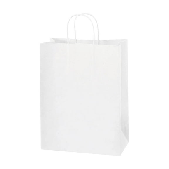 Box Partners Paper Shopping Bags 10" x 5" x 13" White 250/Case BGS104W