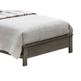 thumbnail image 2 of Twin Bed Glam Faux Leather Platform Bed Gray Modern Bedroom Furniture, 2 of 4