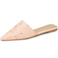 thumbnail image 1 of BLISSFUL STEP Women's Glitter Pointed Toe Slide Flats Mules, 1 of 6