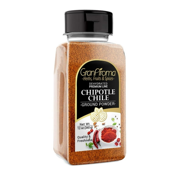 GranAroma 12 oz Ground Chipotle Chile, Dry Rubs & Marinades, Tex-Mex Spice