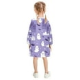 thumbnail image 6 of Halloween Cartoon Ghost Girls'long-sleeved dress Thickened A-dress Warm Dress Basic Shirt Party Dresses, 6 of 7