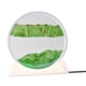 thumbnail image 4 of Imagen artística con luz nocturna y arena dinámica que fluye para decoración del hogar. Verde 18cmx19.5cm, 4 of 9