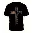 thumbnail image 3 of Camiseta con estampado gráfico de cruz para hombre, informal, de manga corta y cuello redondo, ideal para verano y actividades al aire libre. Ideal para adultos, hombres, mujeres, adolescentes, jóvene, 3 of 6