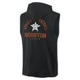 thumbnail image 3 of Men's Fanatics Black Houston Astros Fire Speed Sleeveless Pullover Hoodie, 3 of 3