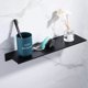 thumbnail image 1 of Estante de pared de metal de 2 piezas, estante flotante negro, estante de baño pequeño, estantes de exhibición de 12 "para almacenamiento de pared, 1 of 5