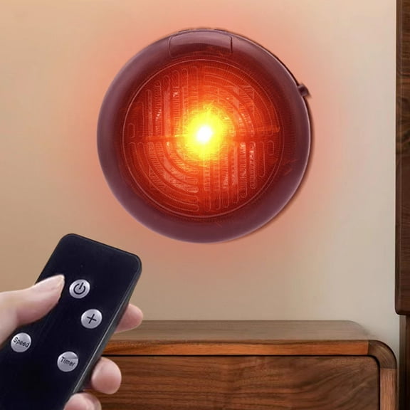 Mini Space Heater, 900W Portable Electric Small Heater with Adjustable Thermostat and Timer, Overheat Protection and LED Display, Quiet Space Heater for Office Desk Indoor Use, Black