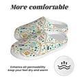 thumbnail image 6 of KLL Hand Drawn Cars Trucks Buses And Roads Pattern Adult Unisex Cozy Slippers,Fuzzy Slip-on Slippers TPR Sole Slippers Comfort Plush Home Footwear for Indoor & Outdoor-35/36, 6 of 7