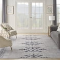 thumbnail image 5 of HomeRoots 533049 9 x 12 ft. Gray & Ivory Geometric Power Loomed Washable Rectangle Area Rug, 5 of 5