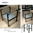 thumbnail image 2 of Glass End Tables, Small Glass Top End Table, Black Side Table, Square Shape, Tempered Glass Top, Metal Frame, for Living Room Bedroom (Black, End Table), 2 of 10