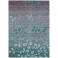 thumbnail image 2 of Addison Rugs Chantille Indoor/Outdoor Transitional Floral Teal Machine Washable Rectangle Rug, 8' x 10', 2 of 8