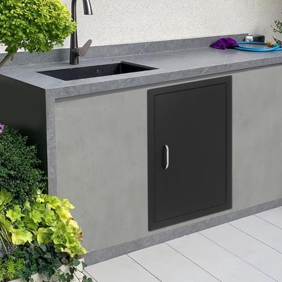 1 PCS 43*61cm/16.93*24.02in BBQ Access Door, Door for Outdoor Kitchen, Single Outdoor Kitchen Door