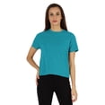 thumbnail image 1 of Inkmeso T-Shirt à Manches Courtes pour Femmes Épaules Tombantes Col Rond T-Shirts d'Été Décontractés, 1 of 7