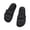 Black, variant on Men's Lightweight Arch Support Sandals – Double Buckle Adjustable Flat Slippers for Comfort