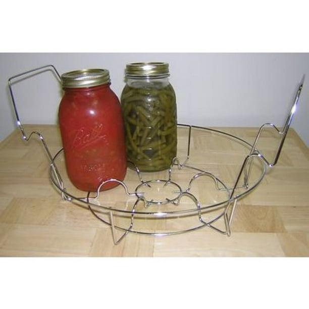 Replacement Canning Rack ChromePlated Steel Holds 7 Jars for 21.5 Qt