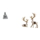 thumbnail image 1 of Estatua de mono,Estatua de Buda Mono para Interiores y Exteriores Budista,Estatua de ciervo alce,Figuras de alce y ciervo,decoración del hogar,estatuas de resina,Estatua de escultura, 1 of 8
