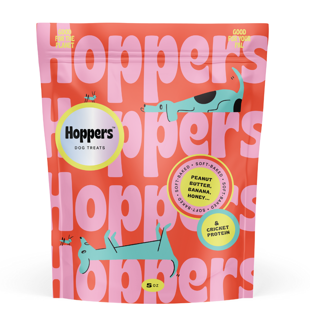 Hoppers Dog Treats Banana & Peanut Butter, Honey & Cricket Protein