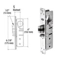 thumbnail image 3 of Adams Rite AR45134R 1-1/2" Backset Deadlatch Lock - Right Handed, 3 of 3