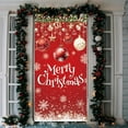 thumbnail image 4 of PONPRNGY Christmas Door Cover Doors Decorations Christmas Ball Door Cover Front Doors Decorations for Xmas New Year Holiday House Porch Sign Supplies 35 × 70 Inches, 4 of 6
