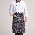 thumbnail image 2 of Delantales De Cocina De Media Longitud, Delantal De Cintura Larga, Chefs De Cocina Camareros Uniformes Sunnimix Delantal de cocina, 2 of 8