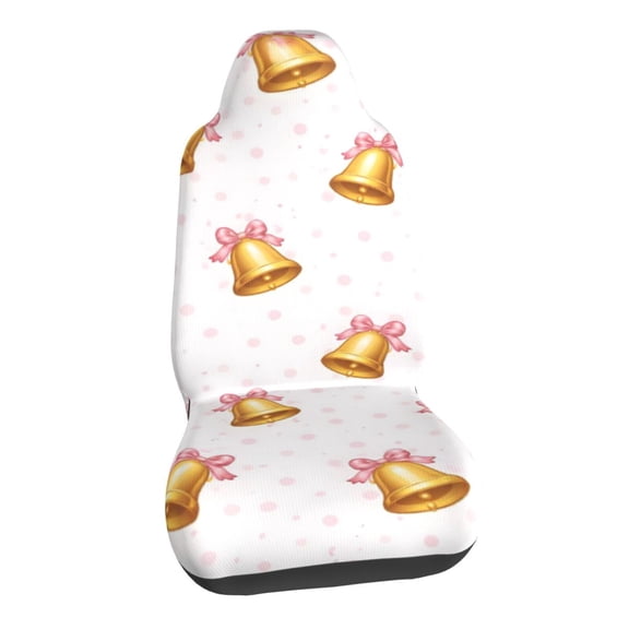 Pink Bow Bell Car Seat Covers Stretch Car Seat Protectors Universal Fit