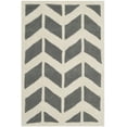 thumbnail image 2 of SAFAVIEH Chatham Easton Geometric Wool Area Rug, Dark Gray/Ivory, 2' x 3', 2 of 7