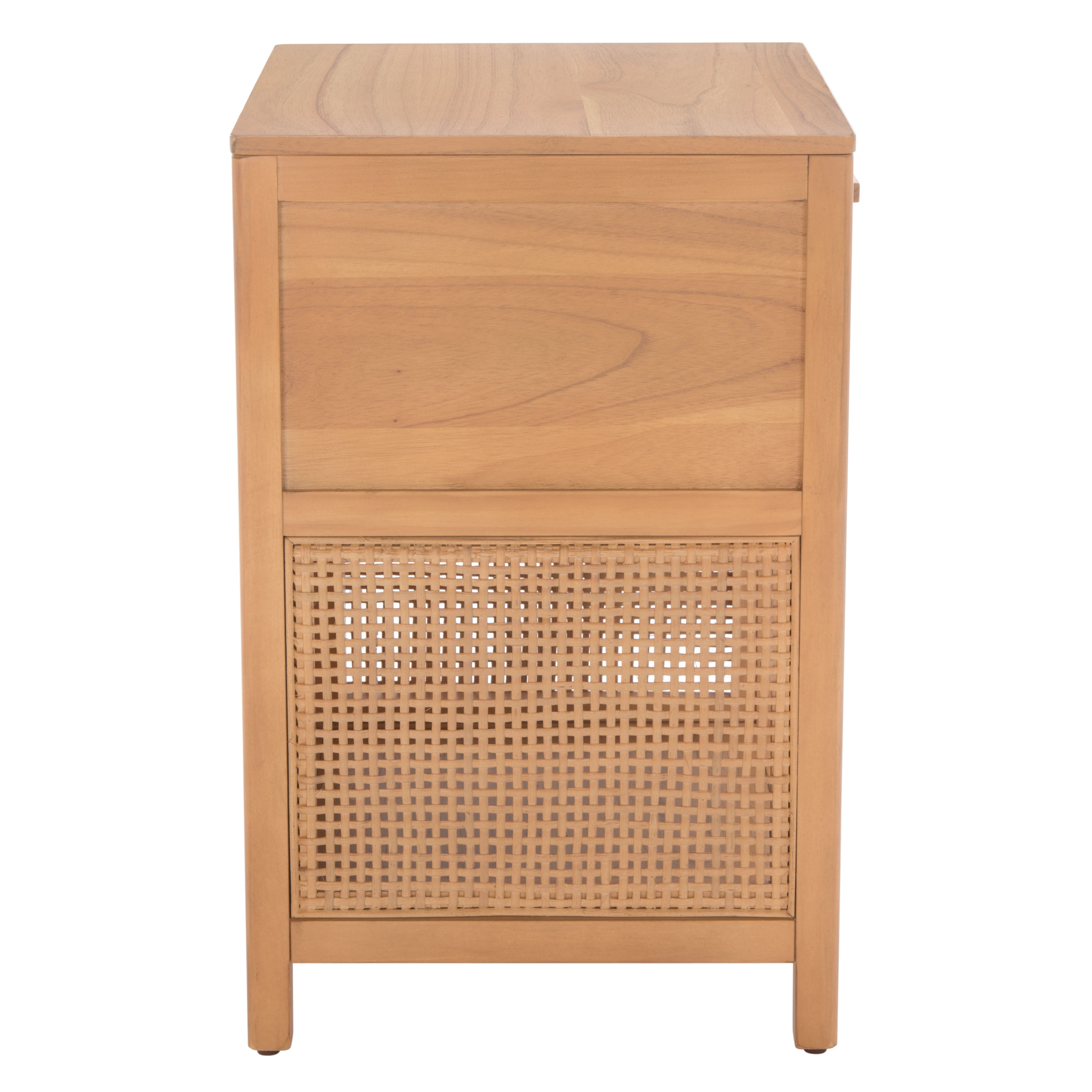 SAFAVIEH Miya Rustic Coastal 1 Drawer Nightstand, Natural