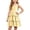 b-331Yellow157, variant on MEZZALL Elegant Girls Party Dress With Backless Strap Design Summer Solid Color Cake Dress For Big Kids Sleeveless Adorable Dresses