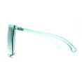 thumbnail image 3 of Pop Color Flat Top Mob Shield Exposed Lens Large Sunglasses Teal, 3 of 4