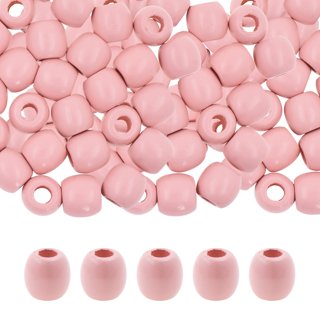 50Pcs 10 Styles Sunflower Theme Printed Wood Beads, Dyed