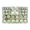 thumbnail image 2 of AYktou 100ct Christmas Tree Ornaments Set,Champagne Shatterproof Electroplated Christmas Balls Decorations,Xmas Decorative Hanging Ornaments with 7 Styles in 3 Sizes, 2 of 8