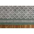 thumbnail image 5 of Casavani Hand Block Printed Cotton Dhurrie Green Bedroom Living Room Carpets Outdoor Patio Rug 10x14 feet, 5 of 6