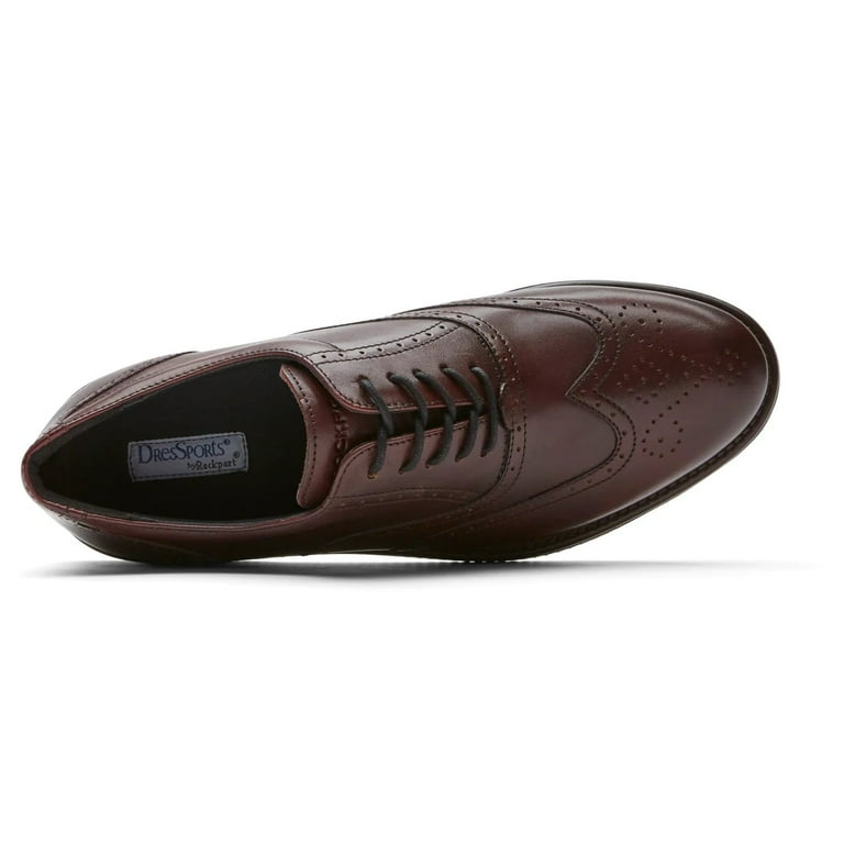 Rockport DSH Wingtip Burgundy 8M - Walmart.com