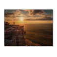 thumbnail image 3 of Designart "Sunset Harmony at Arkansas Grand Canyon II" Landscapes Print on Natural Pine Wood, 3 of 5