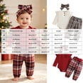 thumbnail image 6 of enyan Baby Girl Clothes Newborn Long Sleeve Sweatshirt Top+Hem Pant+Headband 3Pcs Infant Girls Outfits Set Wine，12-18 Months, 6 of 7