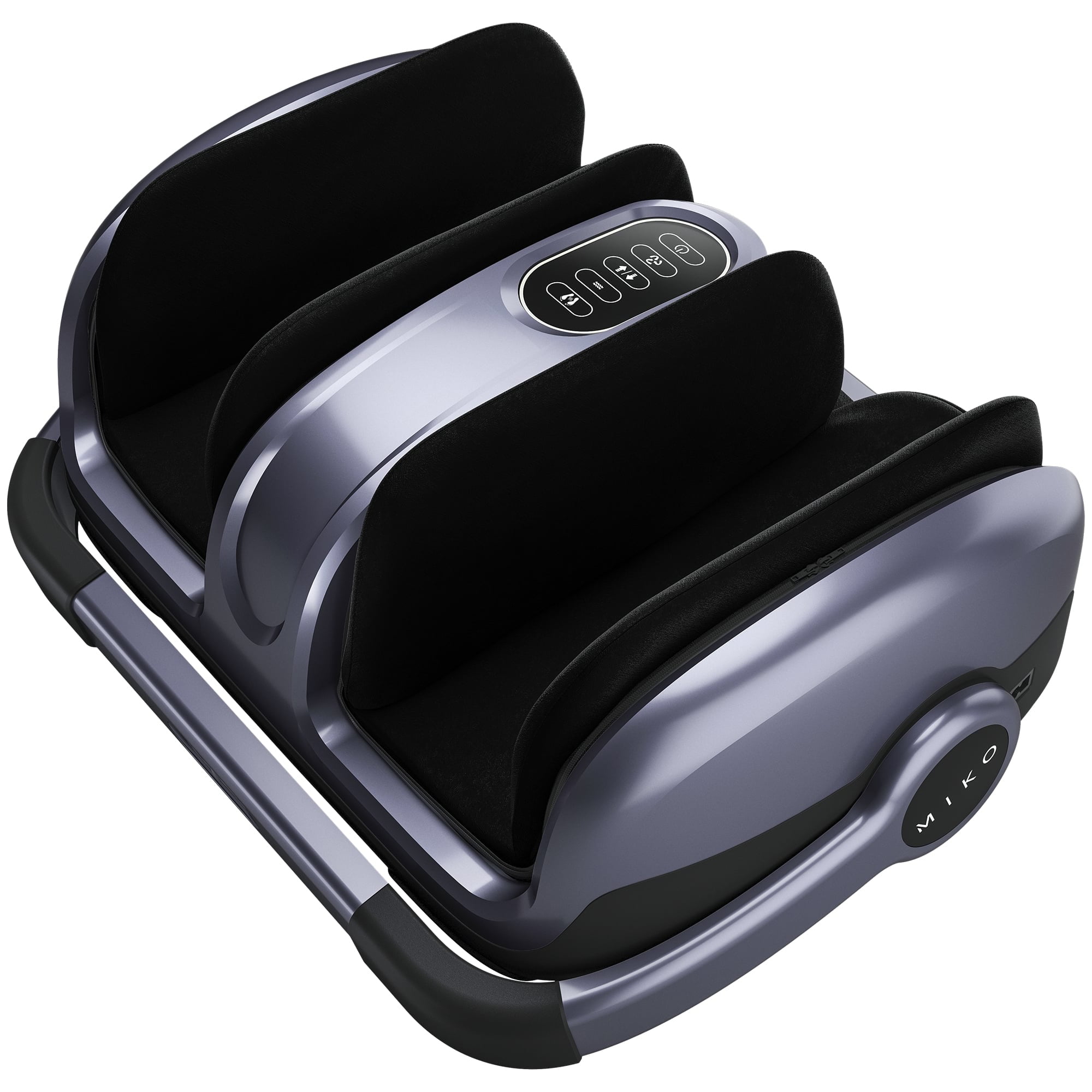 Miko Foot Massager Machine with Heat, Shiatsu Deep Kneading, 5 Level Pressure Settings for Tired Muscles and Plantar Fasciitis - Fits up to Men Size ...