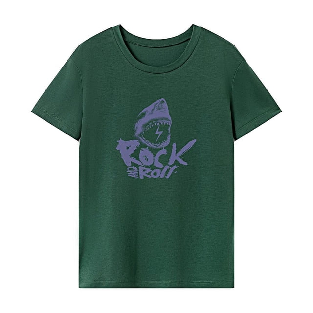 Camiseta para Mujer Verano Suave Moda Verano Tops para Caminar Trabajo Senderismo Deportes SG