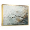 thumbnail image 2 of Designart "Icy Floral Elegance I" Abstract Shapes Floater Framed Wall Art Living Room, 2 of 5