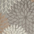 thumbnail image 3 of 3' X 5' Natural Floral Non Skid Indoor Outdoor Area Rug - 6' x 7', 3 of 5