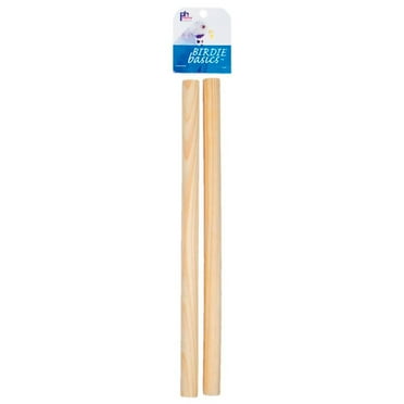 Prevue Birdie Basics Natural Hardwood Perch for Medium Birds