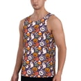 thumbnail image 2 of KLL Pumpkin And Flying Bat1 Print Men's Muscle Gym Workout Stringer Tank Tops Bodybuilding Fitness T-Shirts Tank Tops Men-4X-Large, 2 of 7