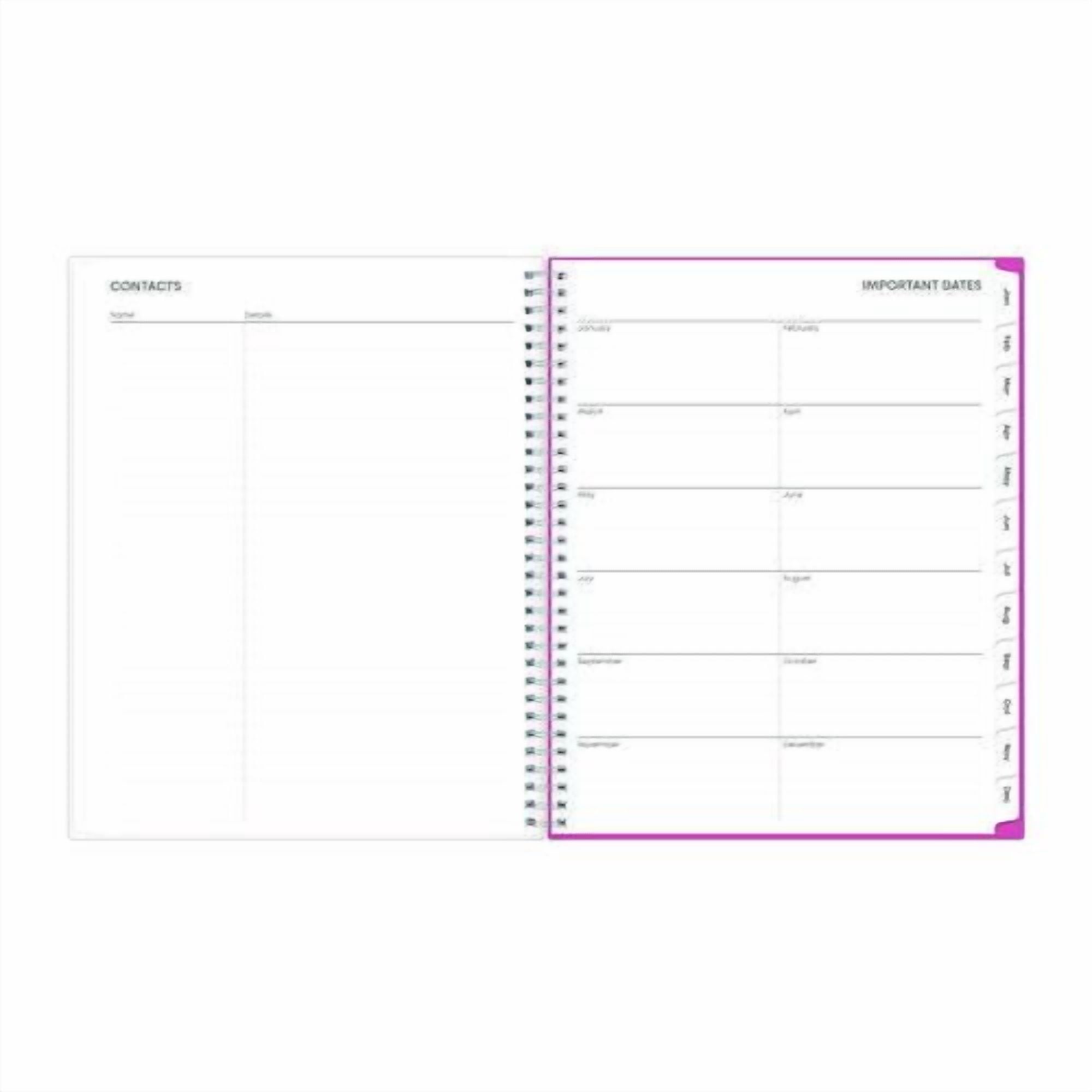 Breast Cancer Awareness Create-Your-Own Cover Weekly/Monthly Planner, Orchids Artwork, 11 x 8.5, 12-Month (Jan to Dec): 2026 | Bundle of 2