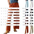 thumbnail image 2 of iHPH7 Linen Pants for Women Flowy Palazzo Pants Loose Boho High Waist Casual Wide Leg Trousers with Pocket Summer Beach Vacation Outfits Linen Beach Pants Women (S-3XL), 2 of 6